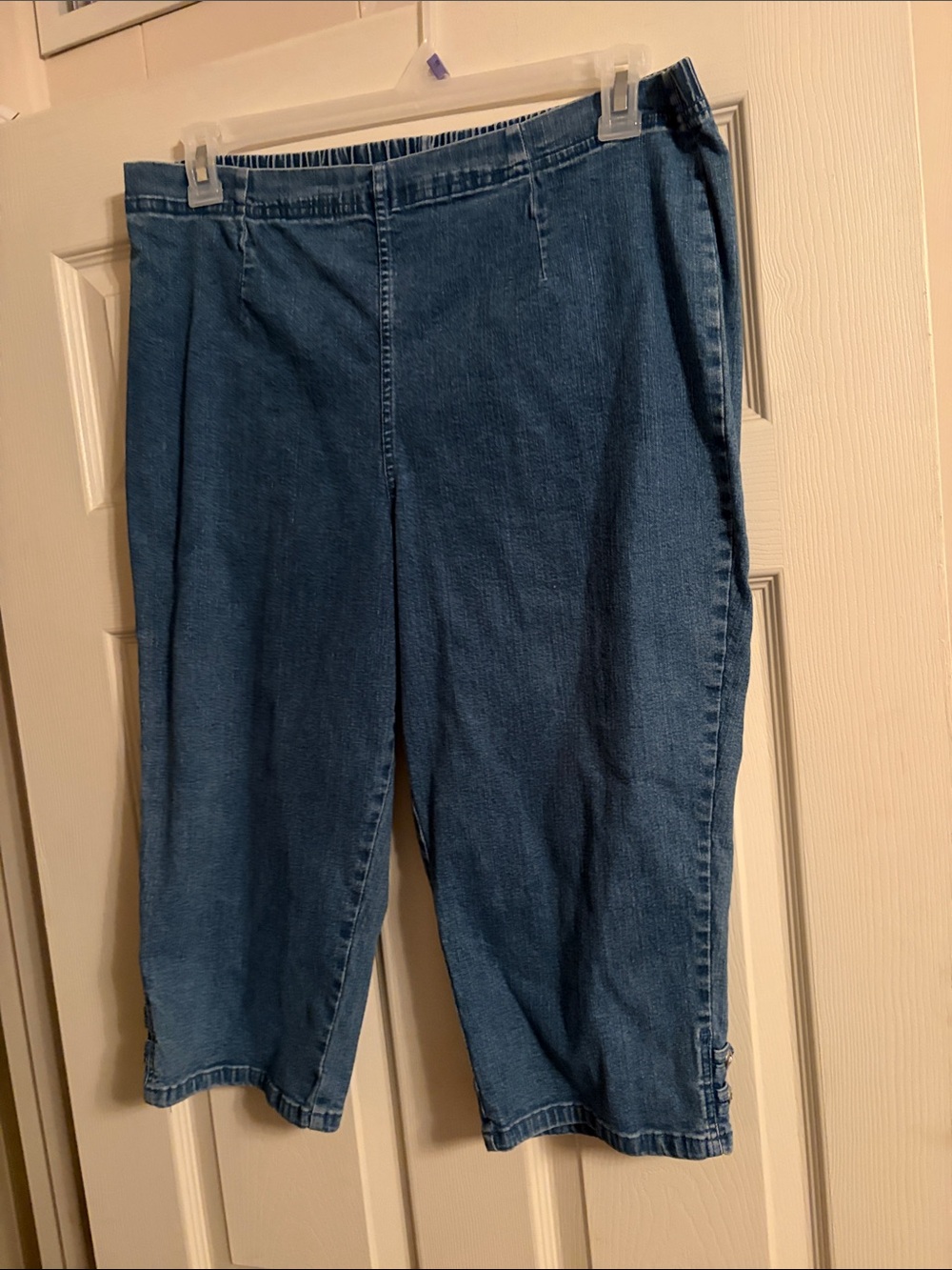 croft & barrow Medium Blue Cropped Denim Capris